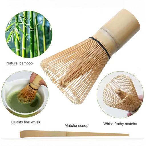 Matcha whisk set, ceramic matcha kit set includes matcha bowl, matcha whisk and holder, bamboo scoop, sifter, 5 pieces perfect matcha kit for matcha lover