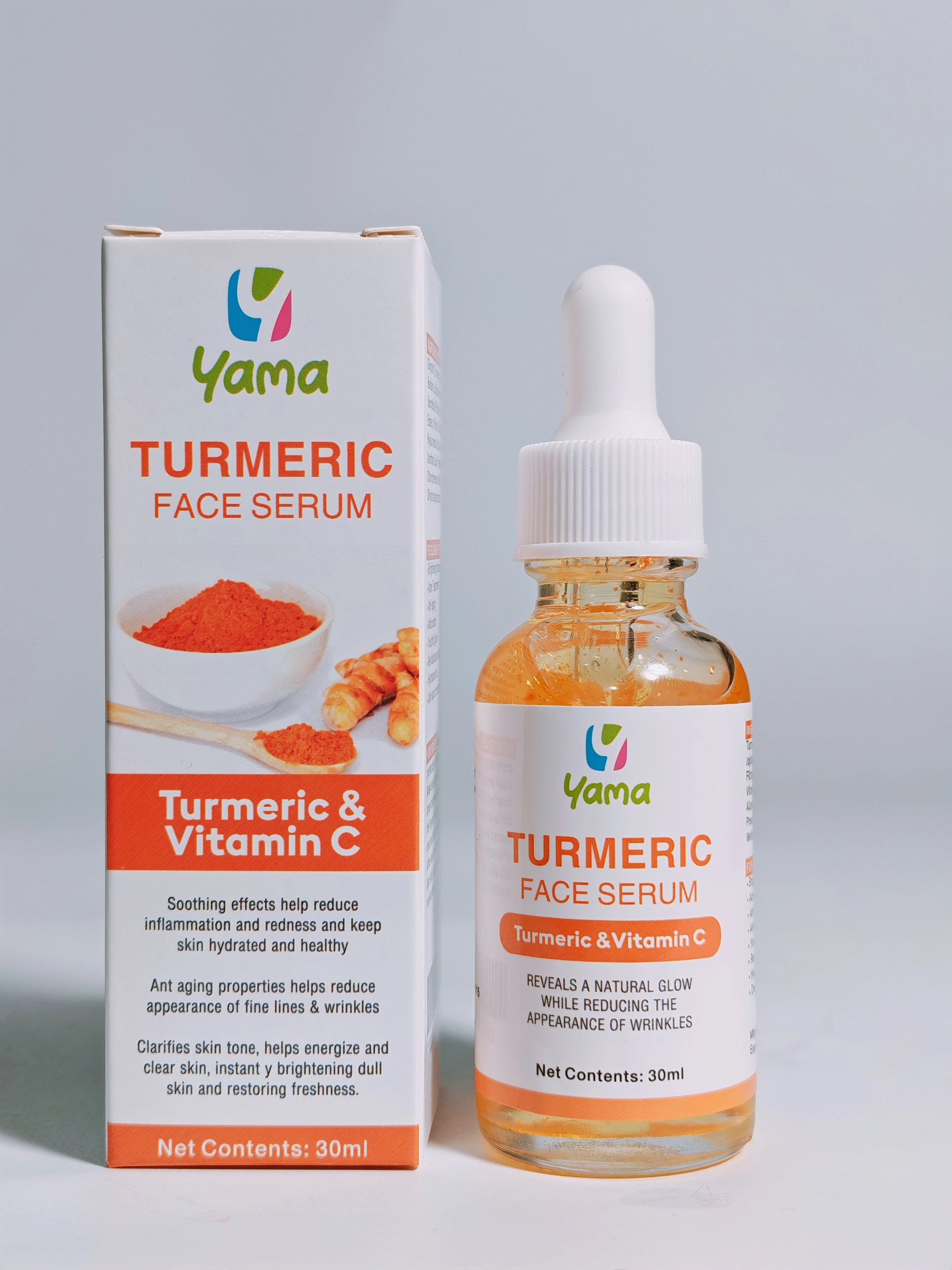 Turmeric & vitamin C-Brightening face serum- Acne treatment-Anti aging - Antioxidant, youthful glow, revitalize sun damage, hydrates skin, dark spot corrector